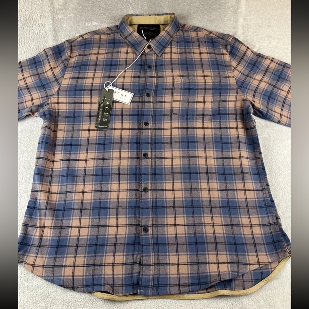 Jachs New York mens long sleeve button up flannel size 2XL